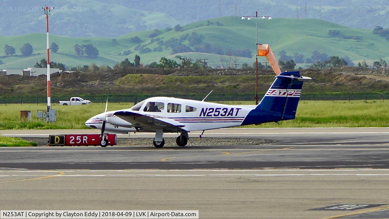N253AT, 2001 Piper PA-44-180 Seminole C/N 4496057, Livermore Airport California 2018.