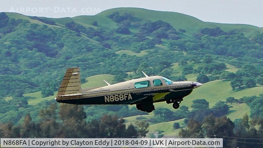 N868FA, Mooney M20J 201 C/N 24-0980, Livermore Airport California 2018.