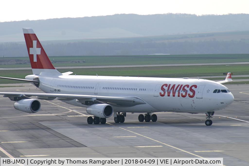 HB-JMD, 2003 Airbus A340-313 C/N 556, Swiss International Air Lines Airbus A340-300