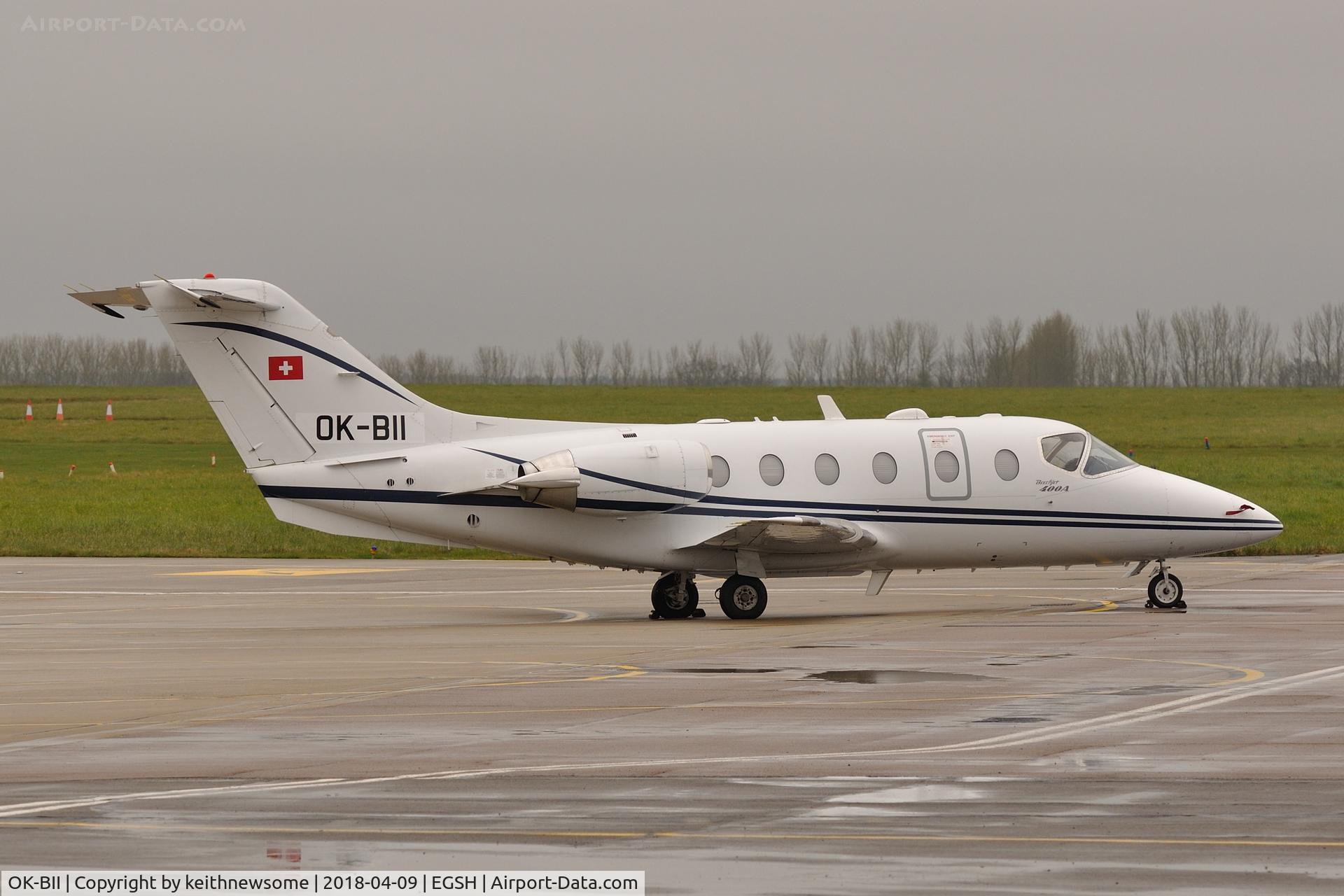 OK-BII, 2001 Raytheon Beechjet 400A C/N RK-318, Regular of late.