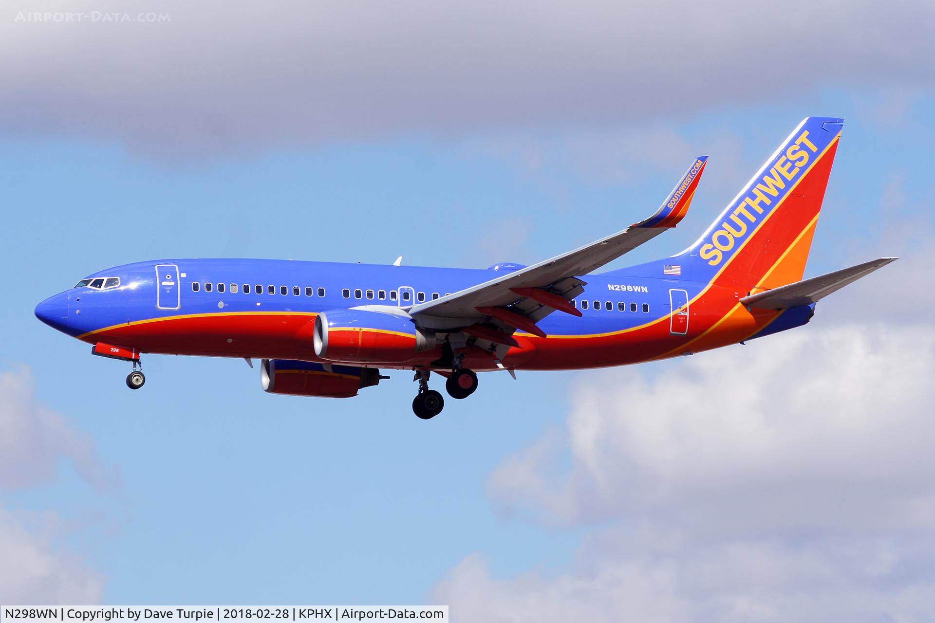 N298WN, 2007 Boeing 737-7H4 C/N 32543, No comment.