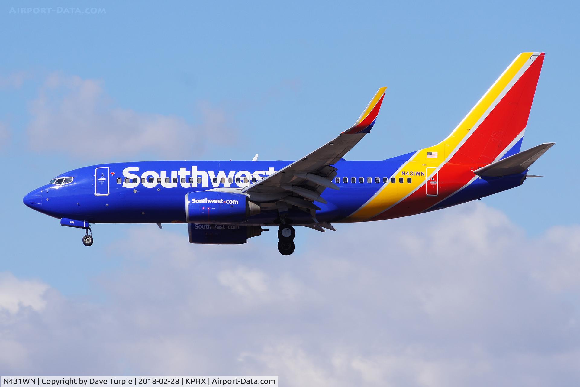 N431WN, 2002 Boeing 737-7H4 C/N 29845, No comment.