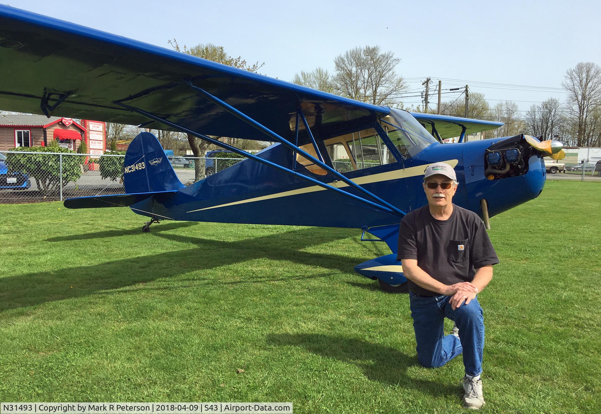 N31493, 1940 Aeronca 65-TC Tandem C/N 5710T, At Harvey Field Snohomish, WA