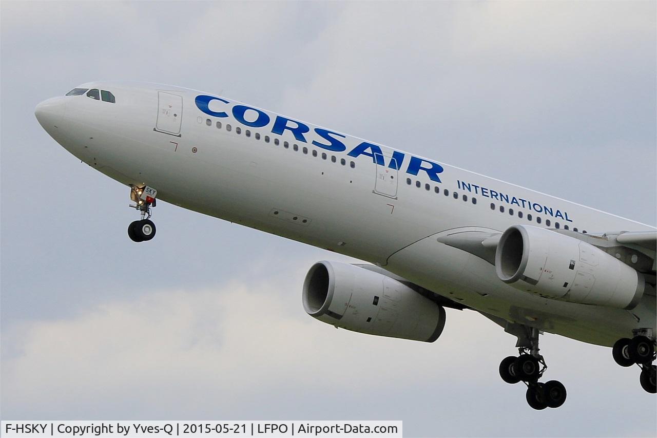 F-HSKY, 2012 Airbus A330-343 C/N 1359, Airbus A330-343, Take off rwy 24, Paris-Orly airport (LFPO-ORY)