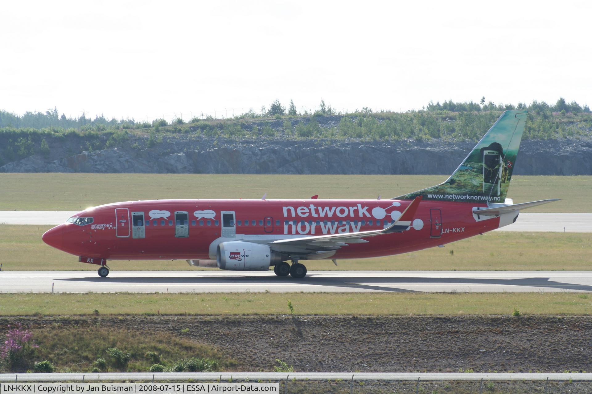 LN-KKX, 1998 Boeing 737-33S C/N 29072, Norwegian
