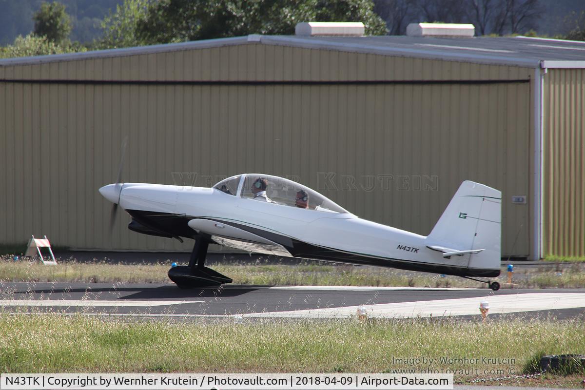 N43TK, 2003 Vans RV-8 C/N 81665, Prepping for Take-off at Healdsburg Municipal Airport, California