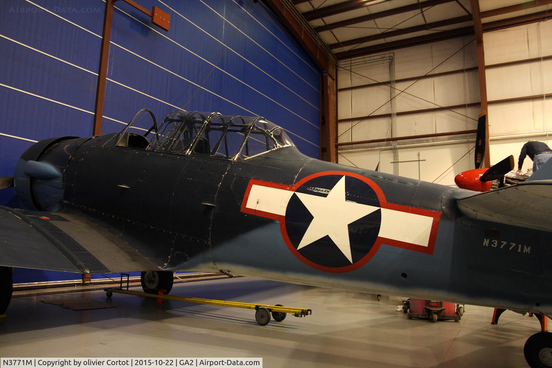 N3771M, North American SNJ-5C (AT-6D) Texan Texan C/N 88-17109, CAF dixie wing headquarters