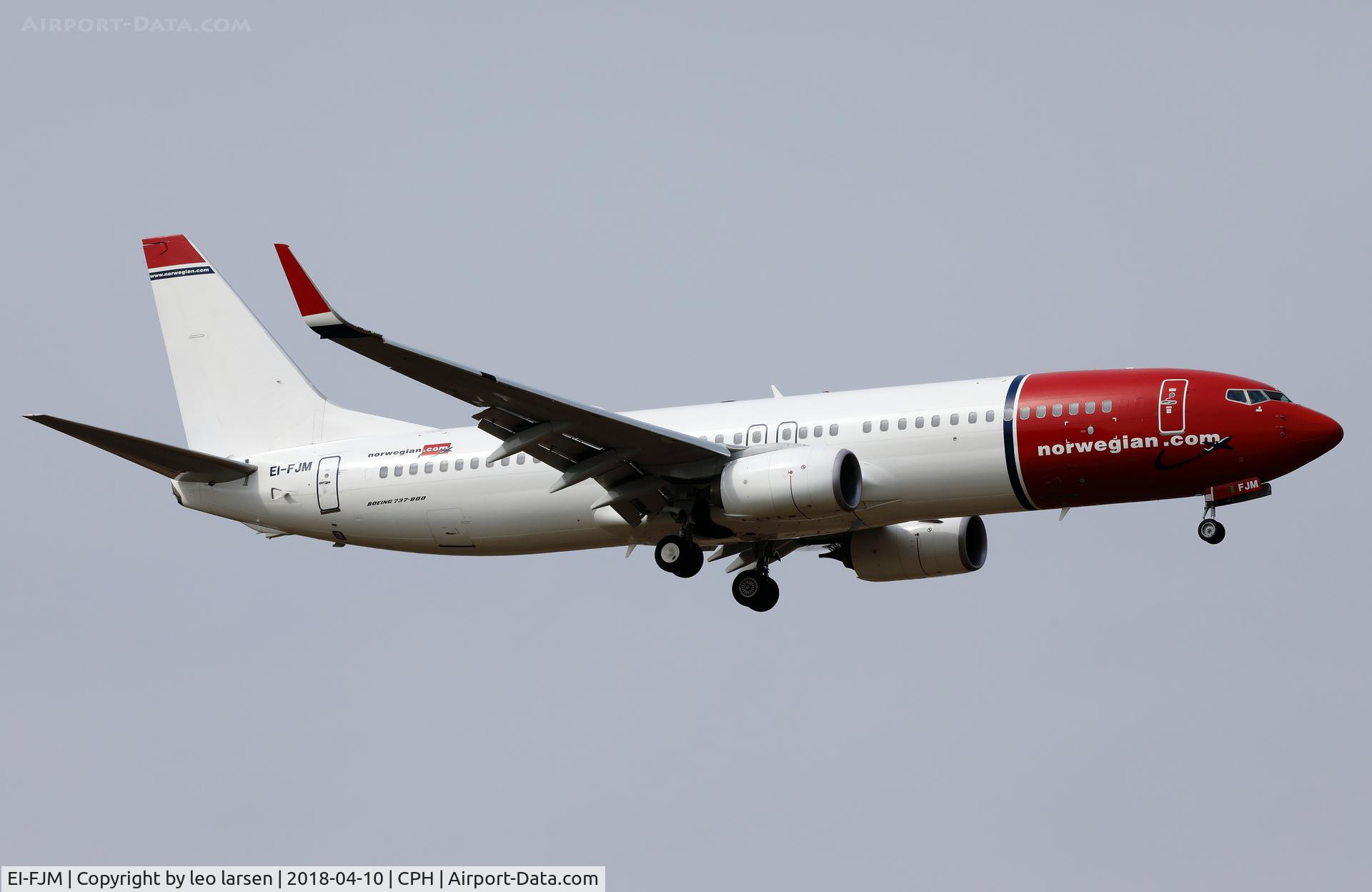 EI-FJM, 2016 Boeing 737-8JP C/N 42074, Copenhagen 10.4.2018 L/D R-04L