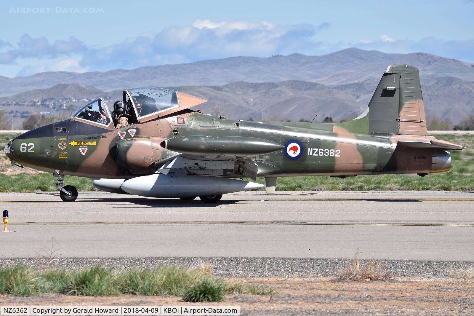 NZ6362, 1972 BAC 167 Strikemaster Mk.88 C/N 302, Taxiing on Foxtrot.