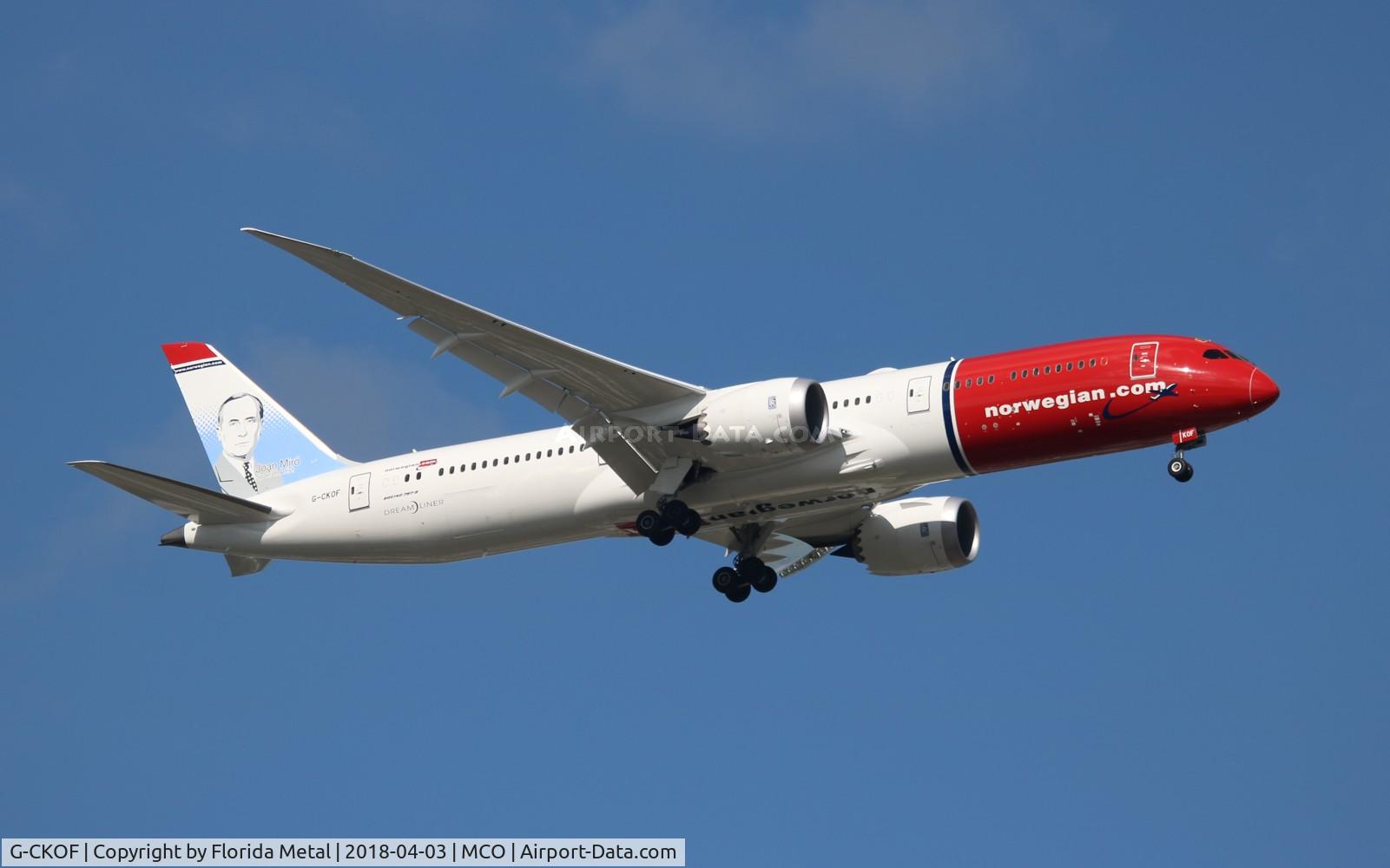 G-CKOF, 2018 Boeing 787-9JP Dreamliner C/N 38786, Norwegian 787-9