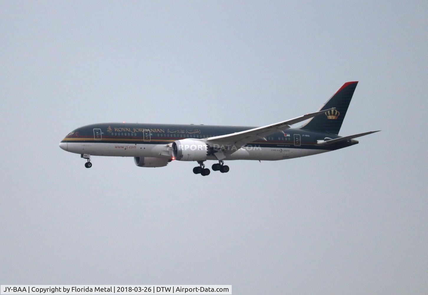 JY-BAA, 2014 Boeing 787-8 Dreamliner C/N 37983, Royal Jordanian