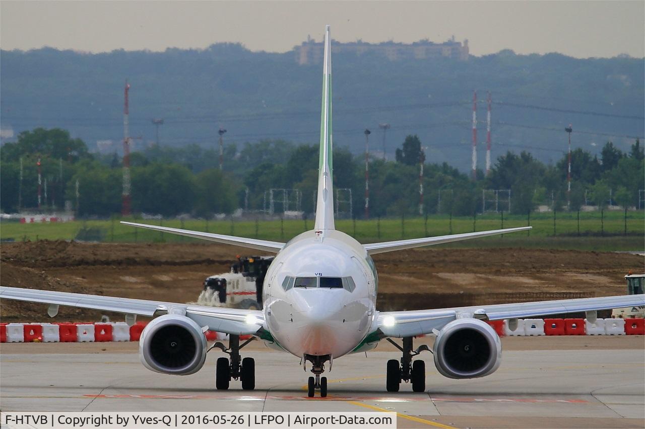 F-HTVB, 2016 Boeing 737-8K2 C/N 62161, Boeing 737-8K2, Holding point rwy 08, Paris-Orly Airport (LFPO-ORY)
