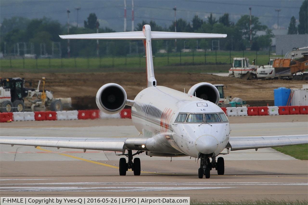 F-HMLE, 2010 Bombardier CRJ-1000EL NG (CL-600-2E25) C/N 19009, Bombardier CRJ-1000EL NG, Lining up rwy 08, Paris-Orly airport (LFPO-ORY)