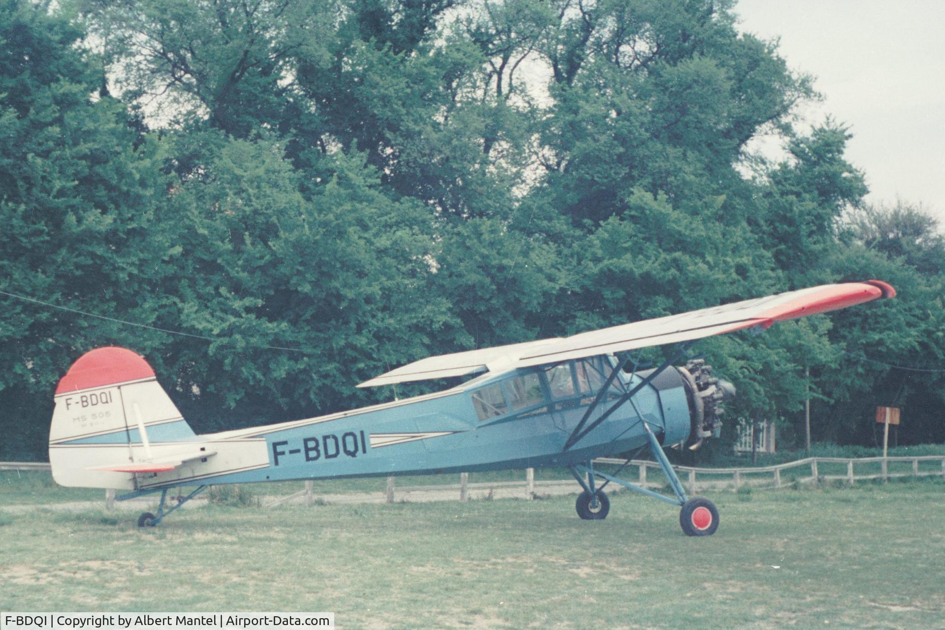 F-BDQI, Morane-Saulnier MS-505 Criquet C/N 211, Photo taken in France 1975. I was passenger on that aircraft, together with Rob Jonker.