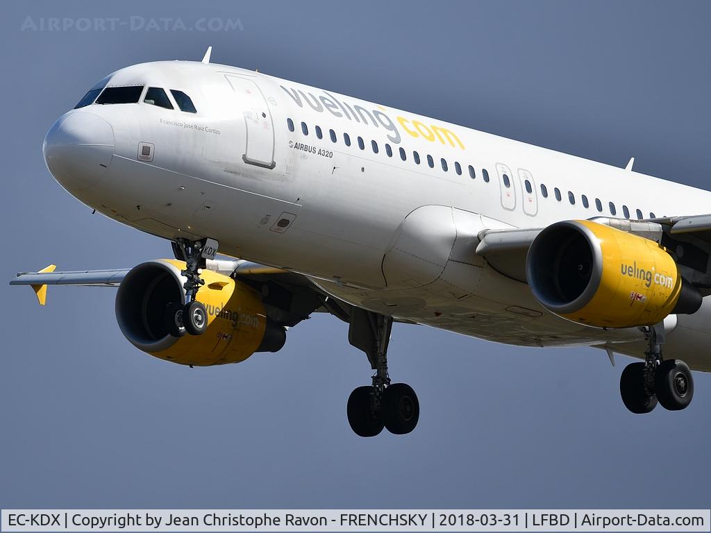 EC-KDX, 2007 Airbus A320-216 C/N 3151, from Barcelona