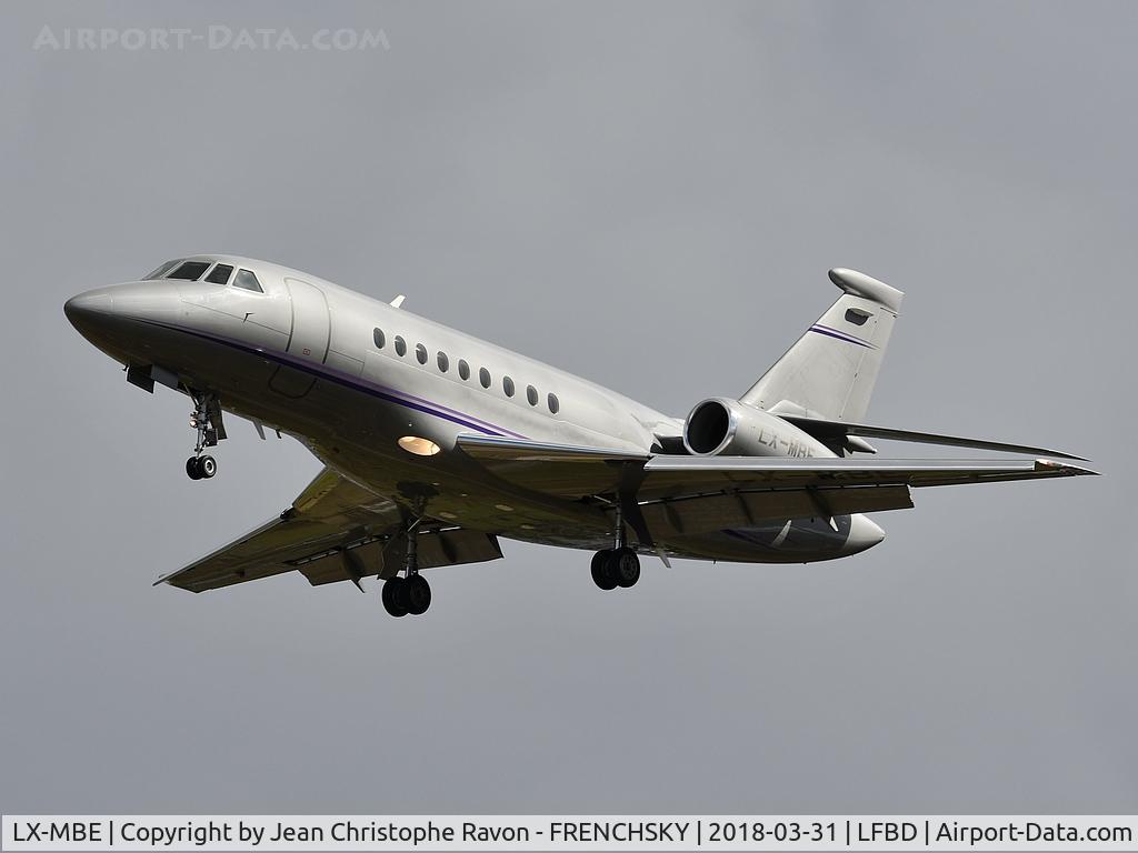 LX-MBE, 2003 Dassault Falcon 2000 C/N 208, Saint James Luxembourg