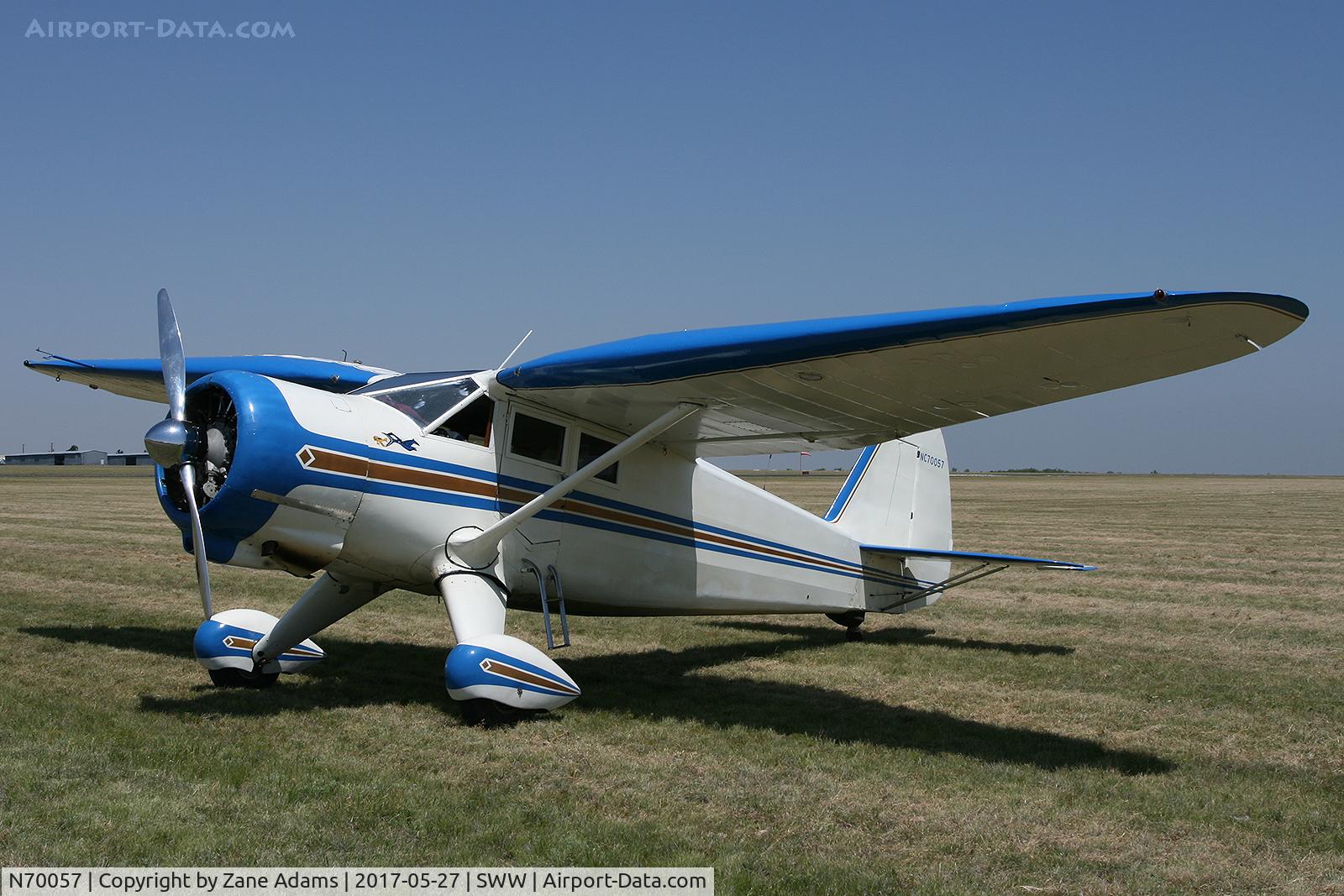 N70057, 1943 Stinson V77 Reliant C/N 77-127, Avenger Field, Sweetwater, TX
