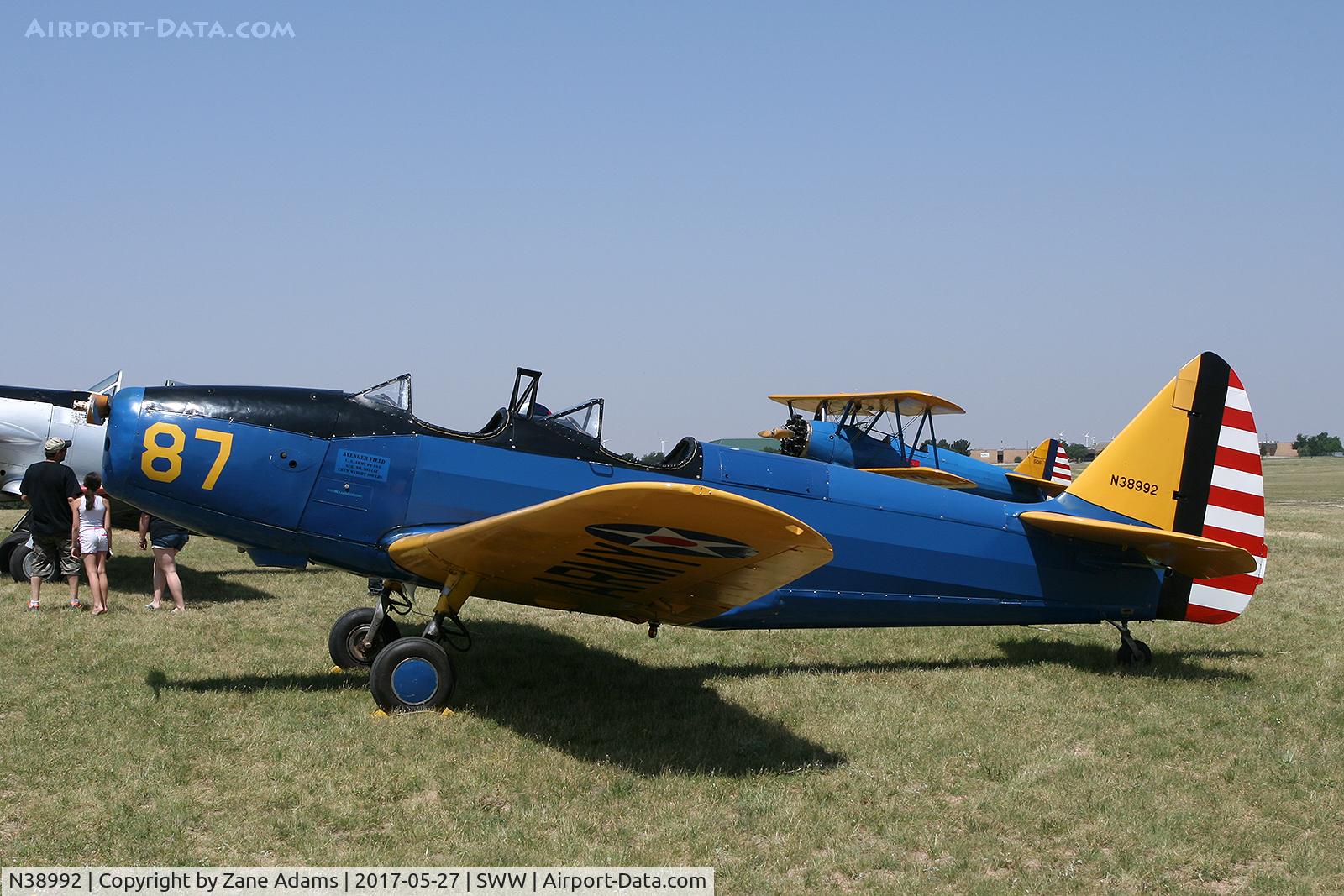 N38992, 1944 Fairchild PT-19 C/N 9014AE, Avenger Field, Sweetwater, TX