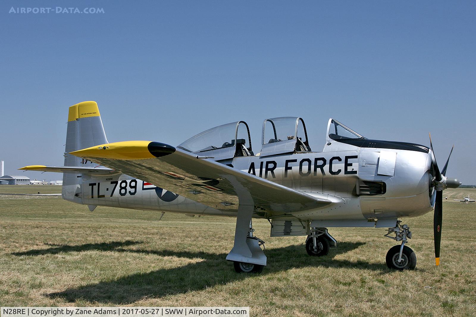 N28RE, 1951 North American T-28A Trojan C/N 174-642, Avenger Field, Sweetwater, TX