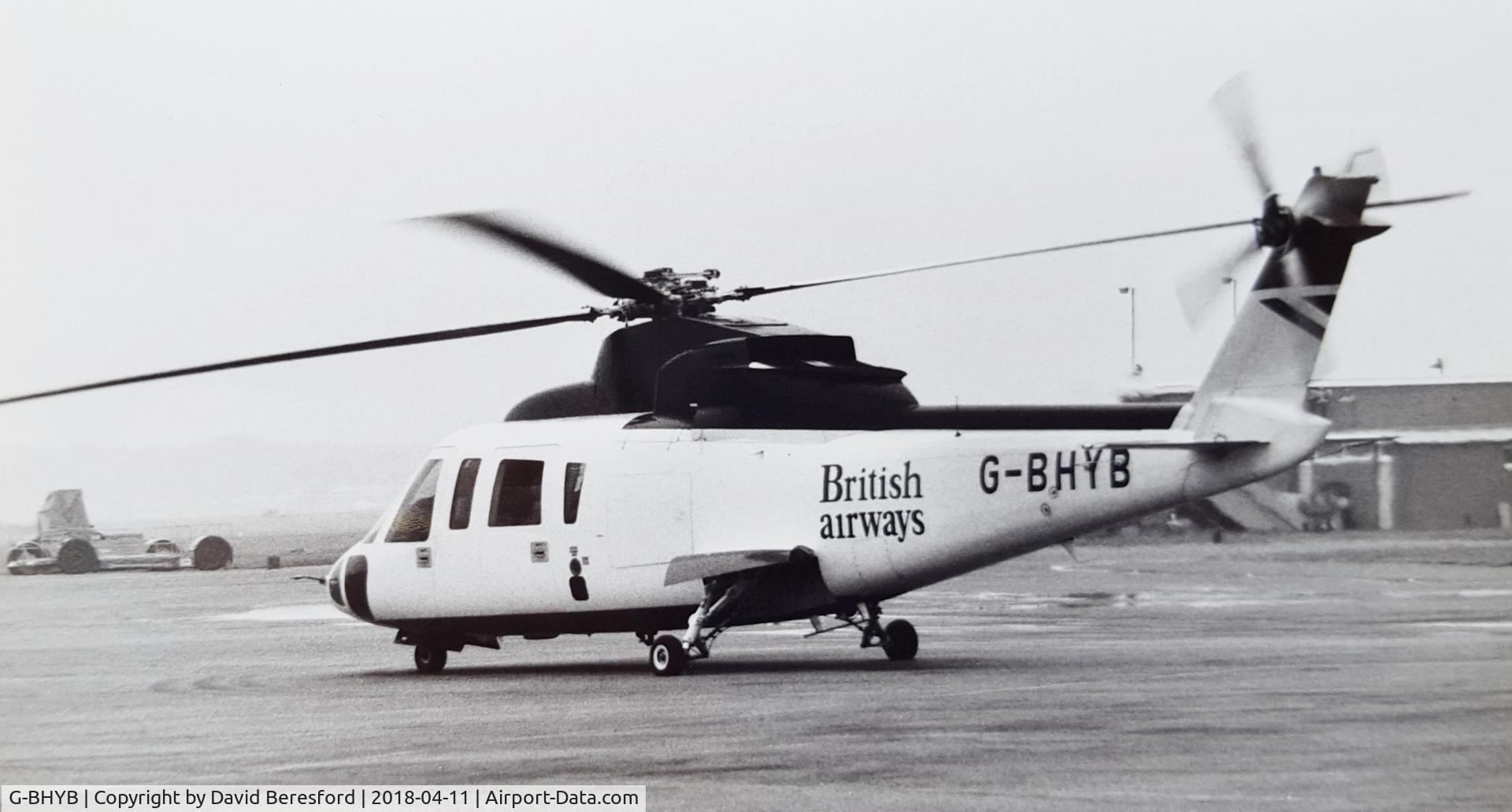 G-BHYB, 1980 Sikorsky S-76A C/N 760079, Photographed at Hurn 1983