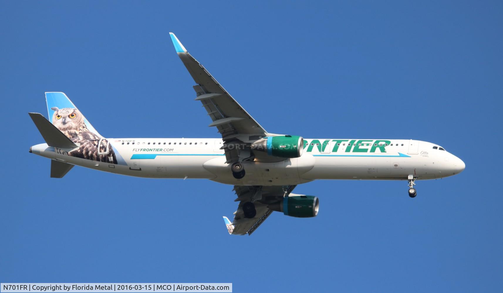 N701FR, 2015 Airbus A321-211 C/N 6793, Otto the Owl