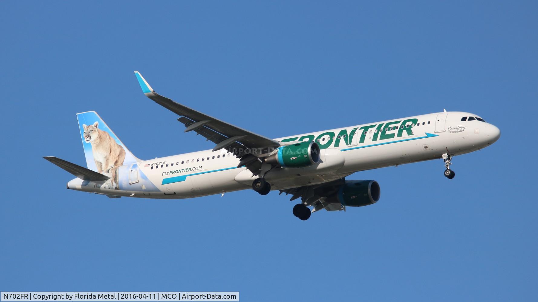 N702FR, 2015 Airbus A321-211 C/N 6825, Courtney Cougar