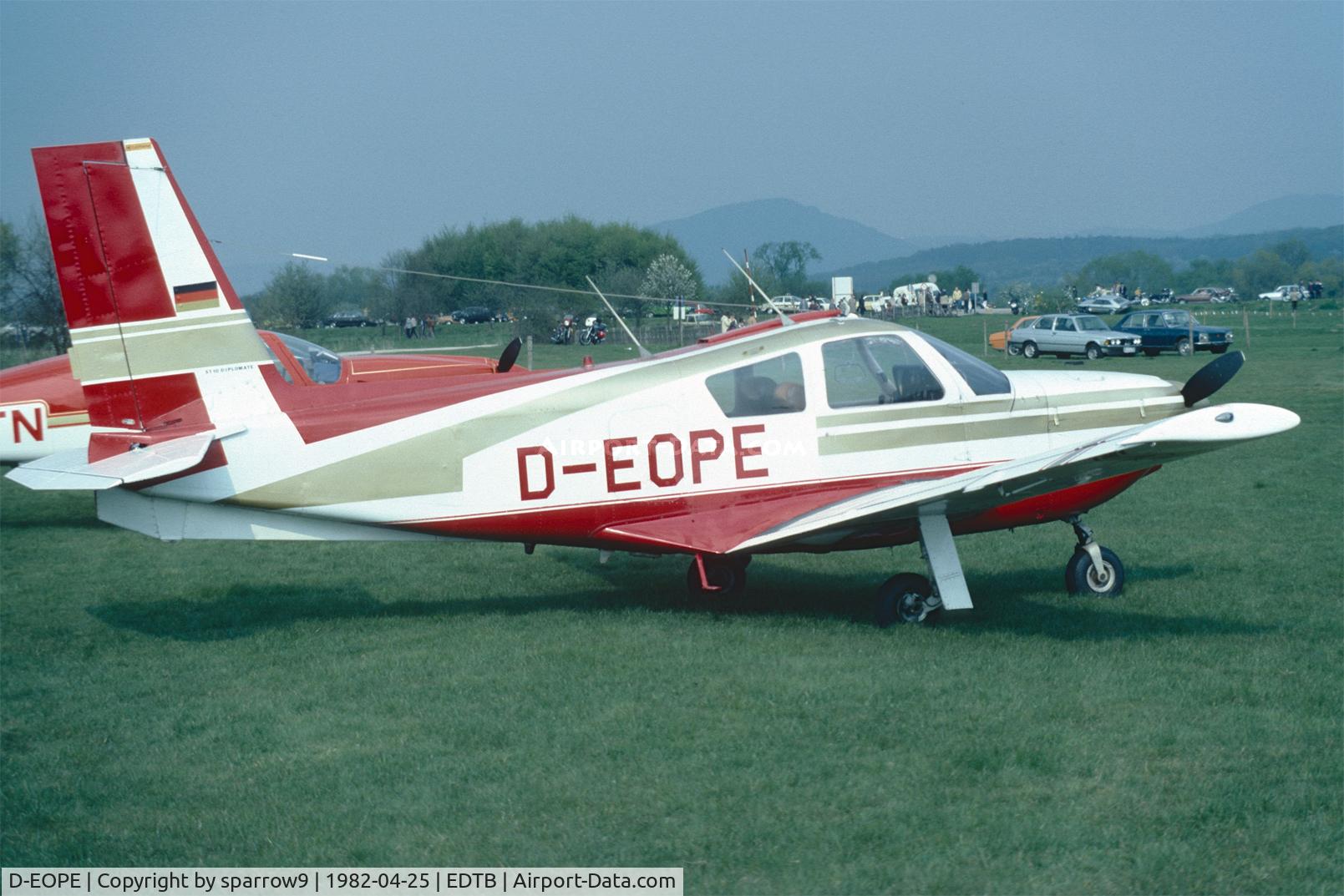D-EOPE, 1970 Socata ST-10 Diplomate C/N 107, IGM Baden-Oos
