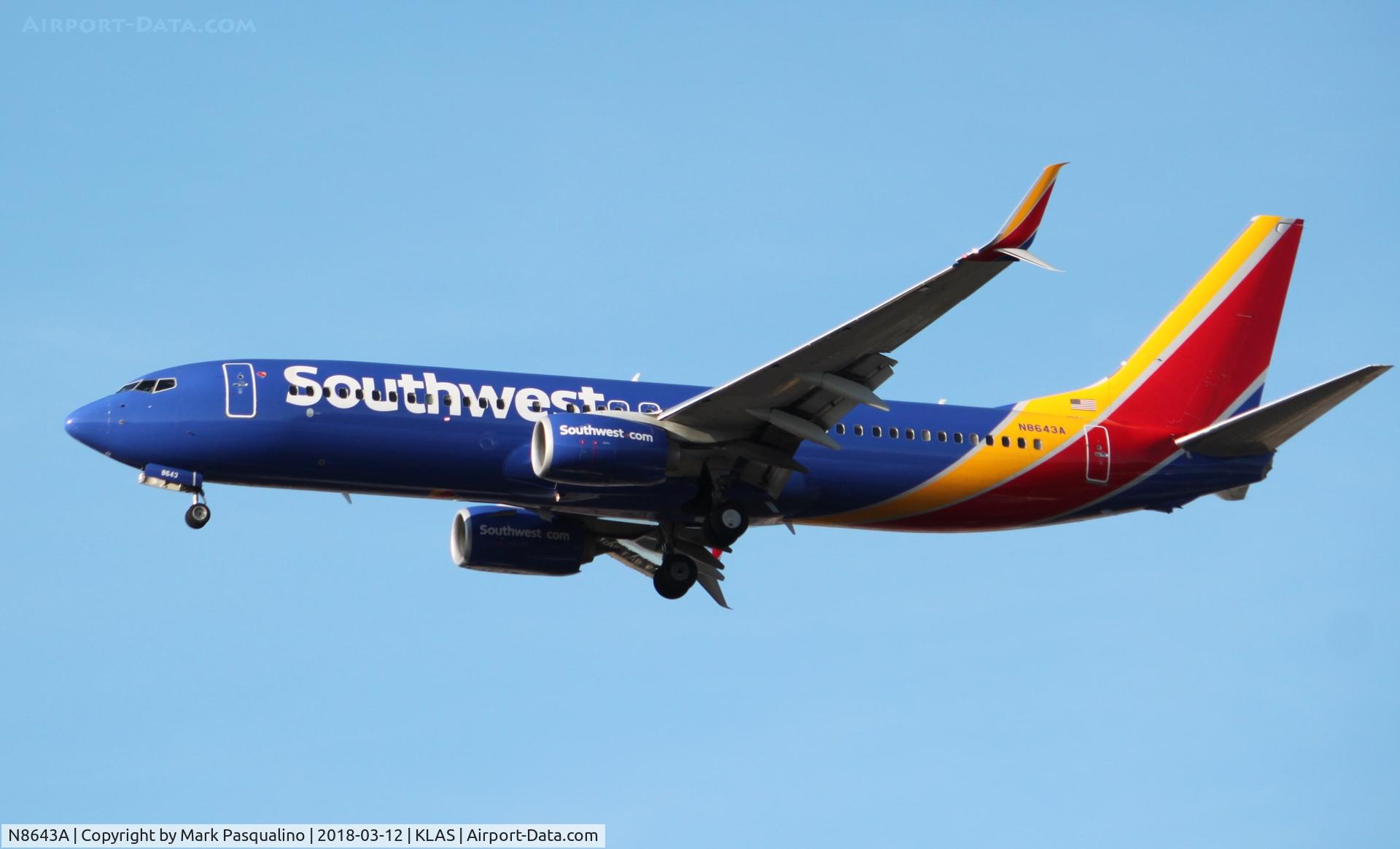 N8643A, 2014 Boeing 737-8H4 C/N 42524, Boeing 737-8H4