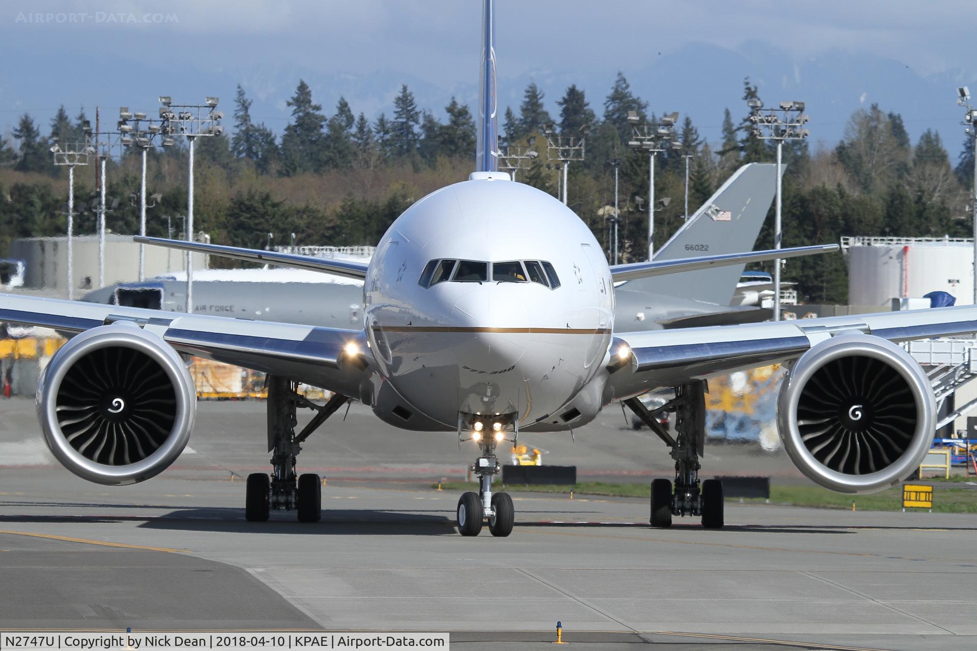 N2747U, 2018 Boeing 777-322/ER C/N 64991, PAE/KPAE