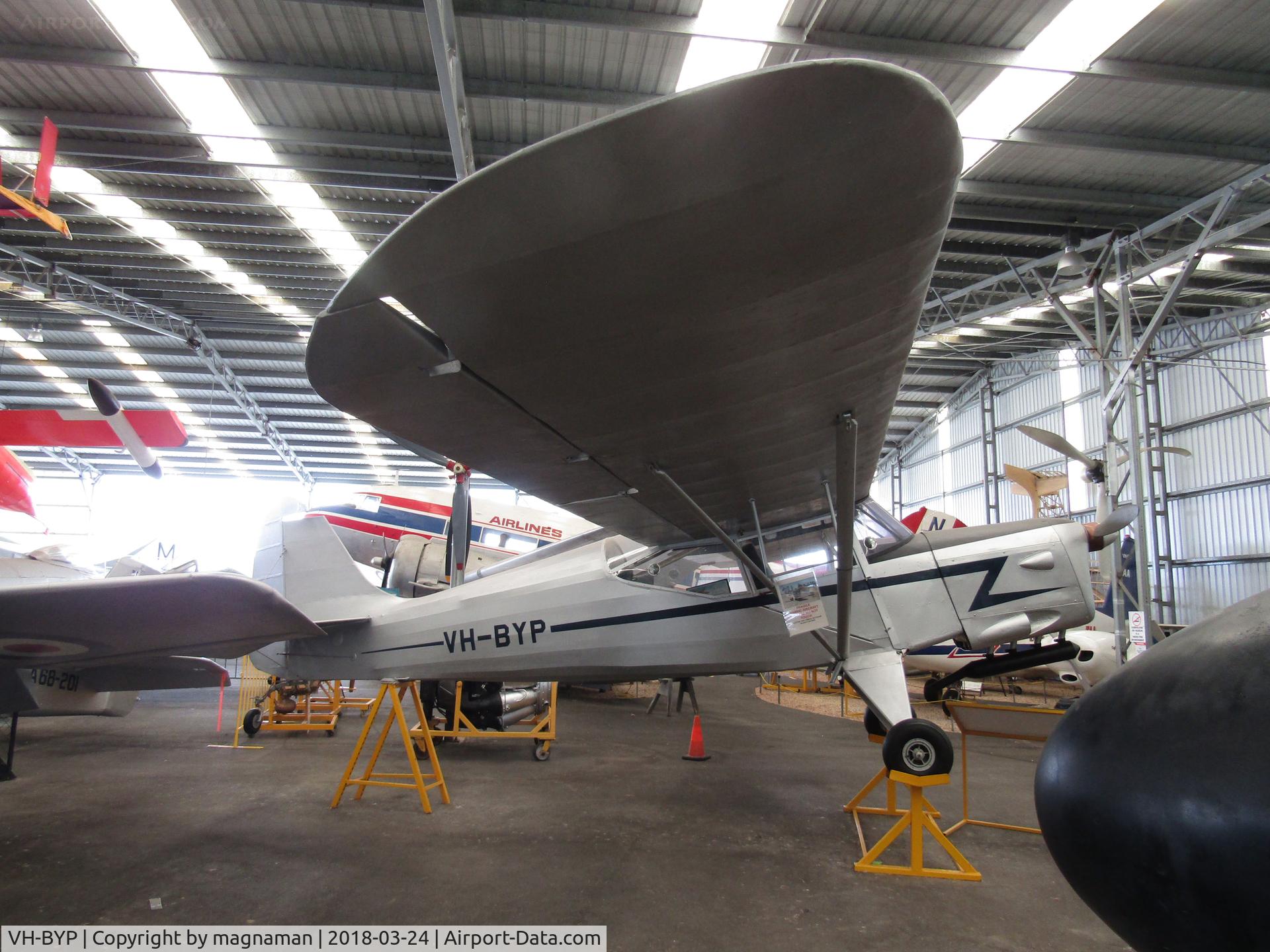 VH-BYP, 1952 Auster J-5G Autocar C/N 2945, up close at Caloundra Museum