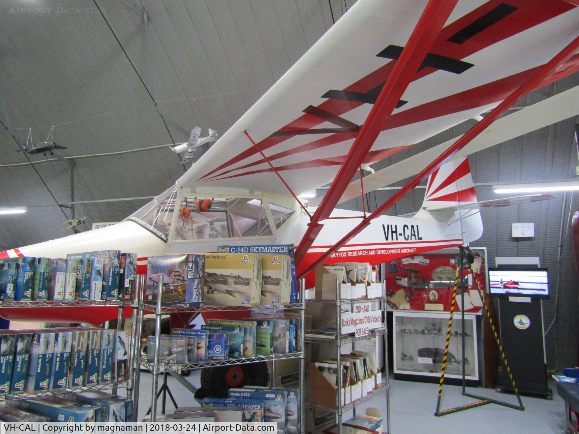 VH-CAL, Calair CA21 Skyfox C/N CA21017, at caloundra museum