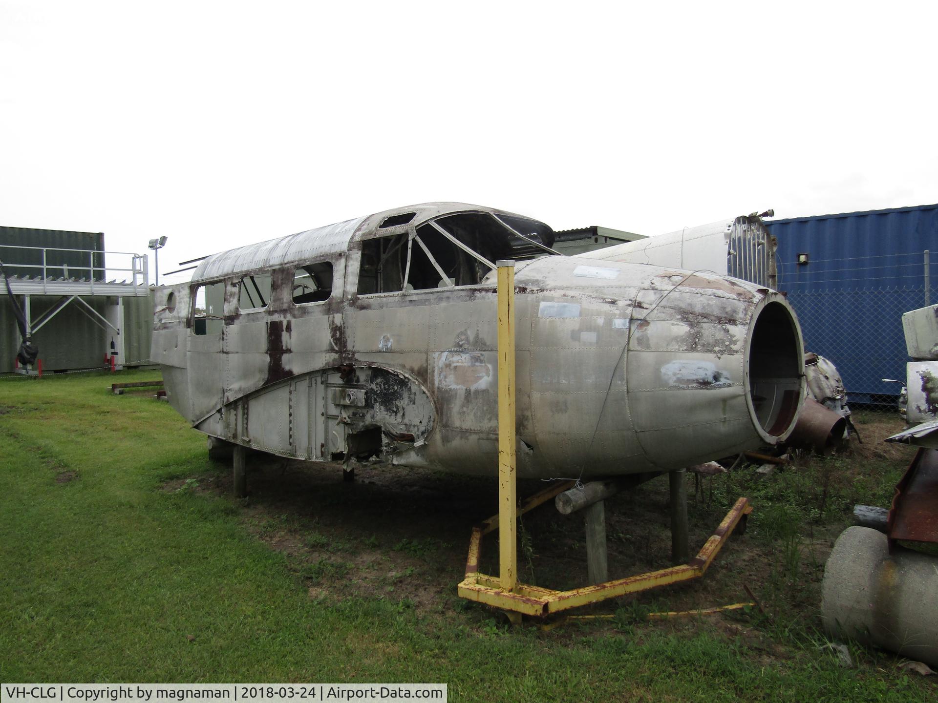 VH-CLG, 1942 Beech C-18S C/N 4213, Not in a great state now at Caloundra Museum