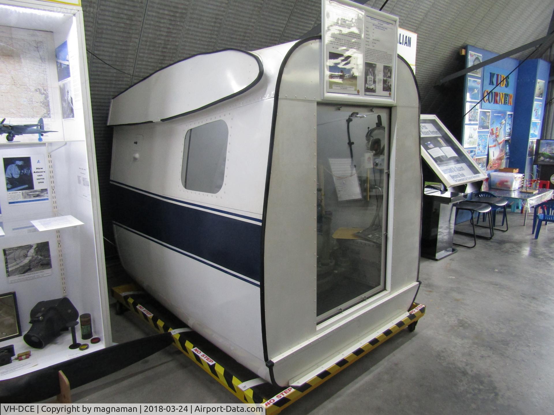 VH-DCE, Aero Commander 680FL Commander Commander C/N 1655-33, The remains that exist as exhibit at Caloundra