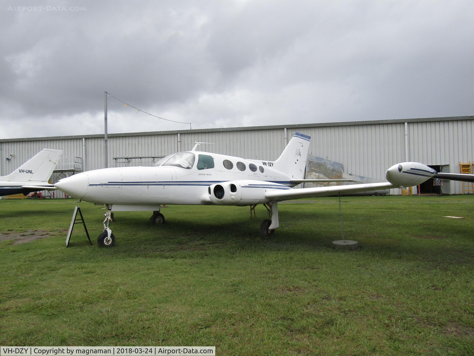 VH-DZY, Cessna 402A C/N 402A-0066, At Caloundra Musuem