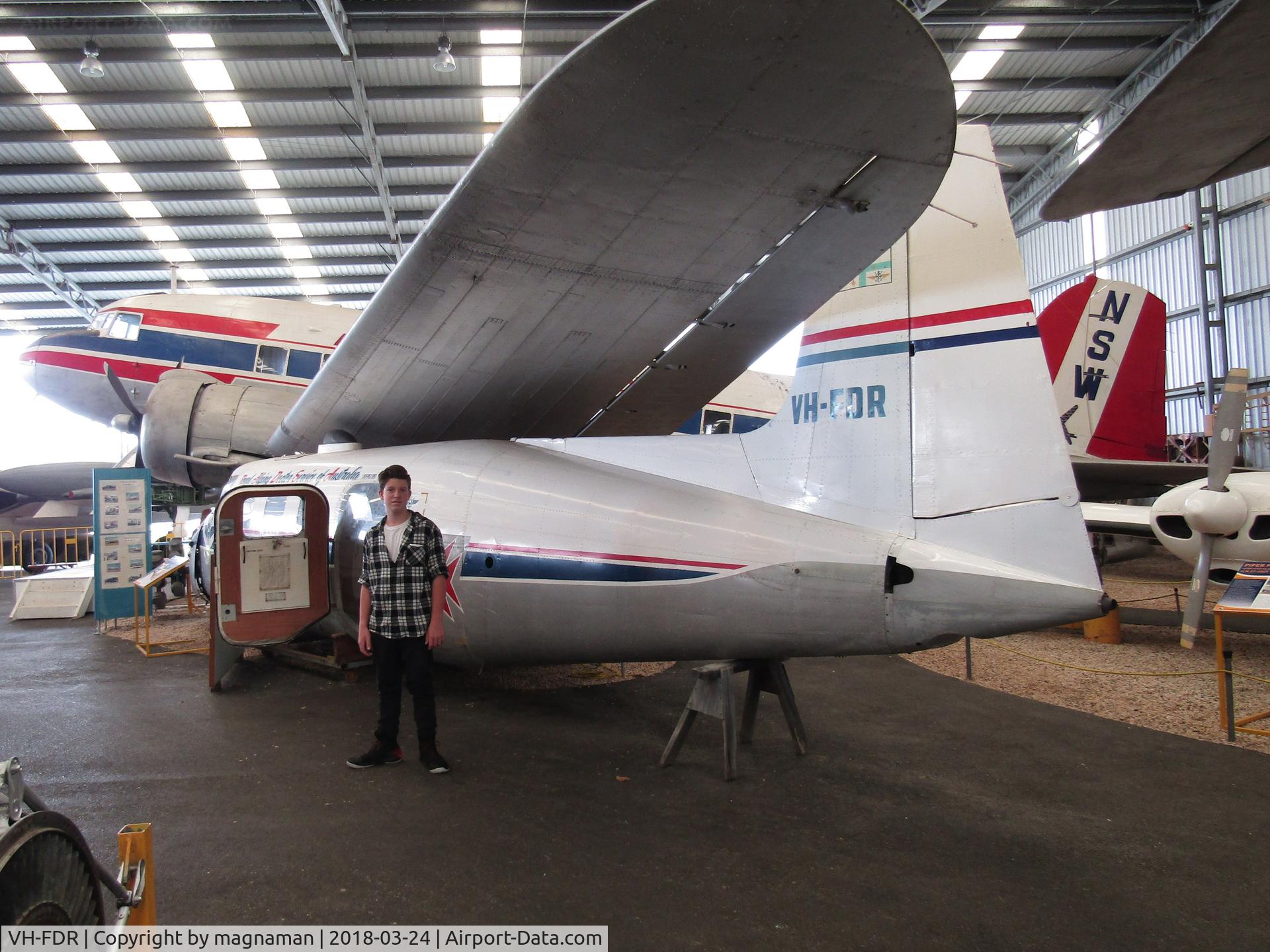 VH-FDR, 1951 De Havilland Australia DHA-3 Drover Mk1 C/N DHA5006, At Caloundra Musuem