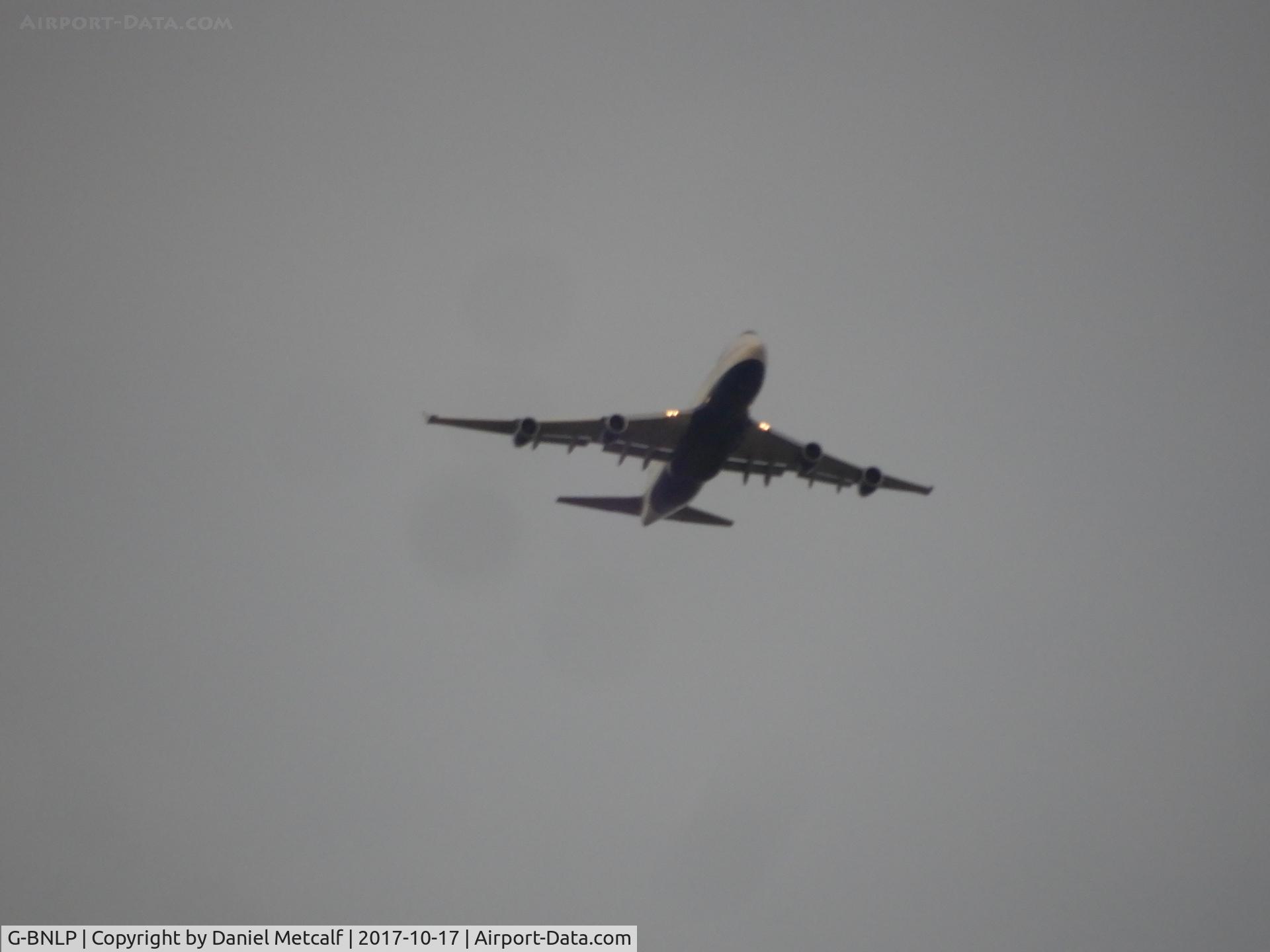 G-BNLP, 1990 Boeing 747-436 C/N 24058, Seen flying over Mesa, AZ