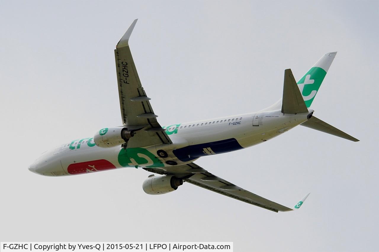 F-GZHC, 2008 Boeing 737-8K2 C/N 29651, Boeing 737-8K2, Take off rwy 24, Paris-Orly Airport (LFPO-ORY)