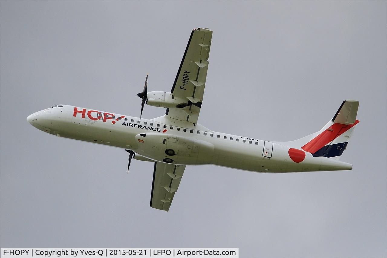 F-HOPY, 2015 ATR 72-600 (72-212A) C/N 1237, ATR 72-600, Take off rwy 24, Paris-Orly airport (LFPO-ORY)