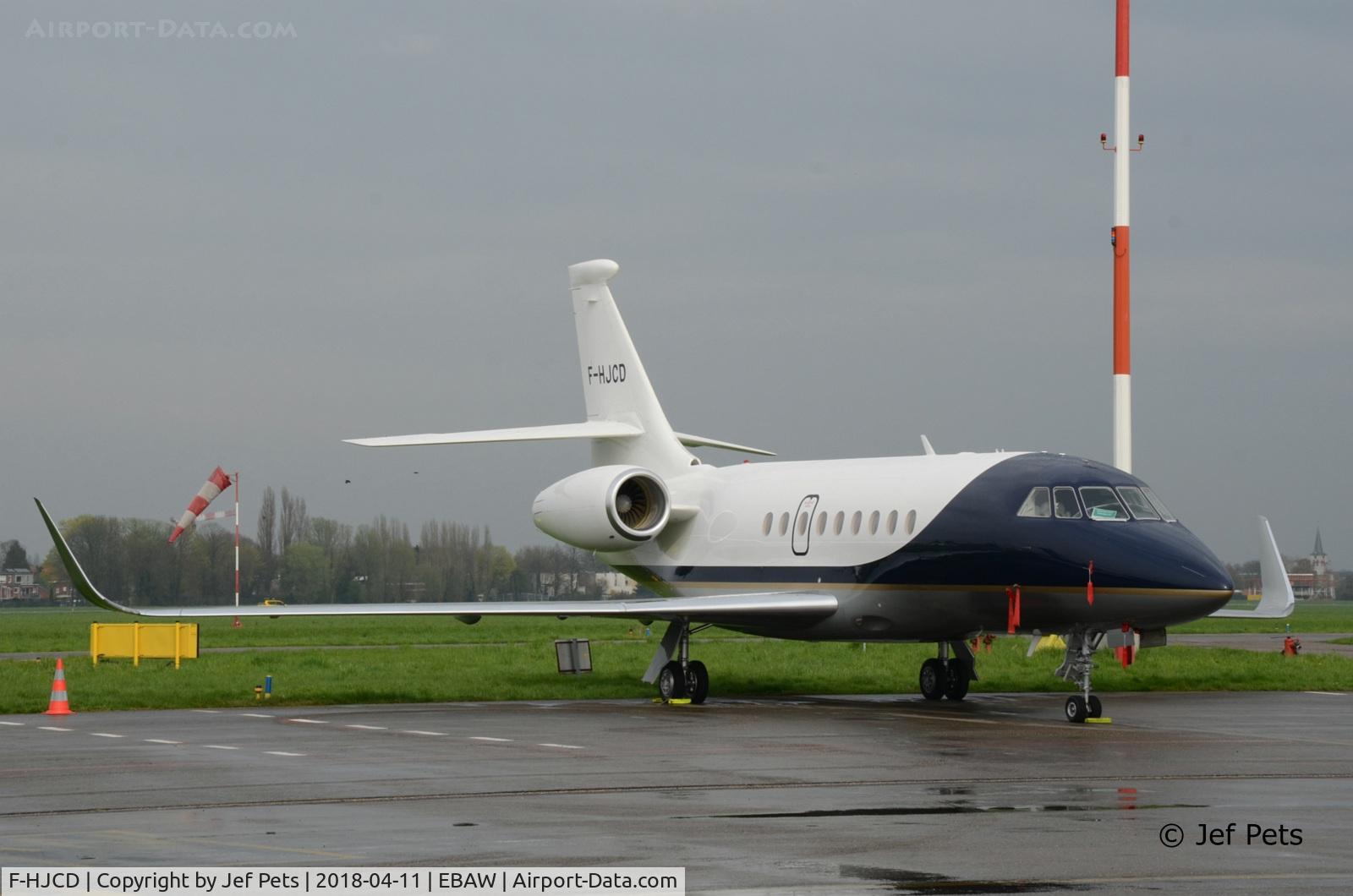 F-HJCD, 2015 Dassault Falcon 2000LXS C/N 288, At Antwerp Airport.