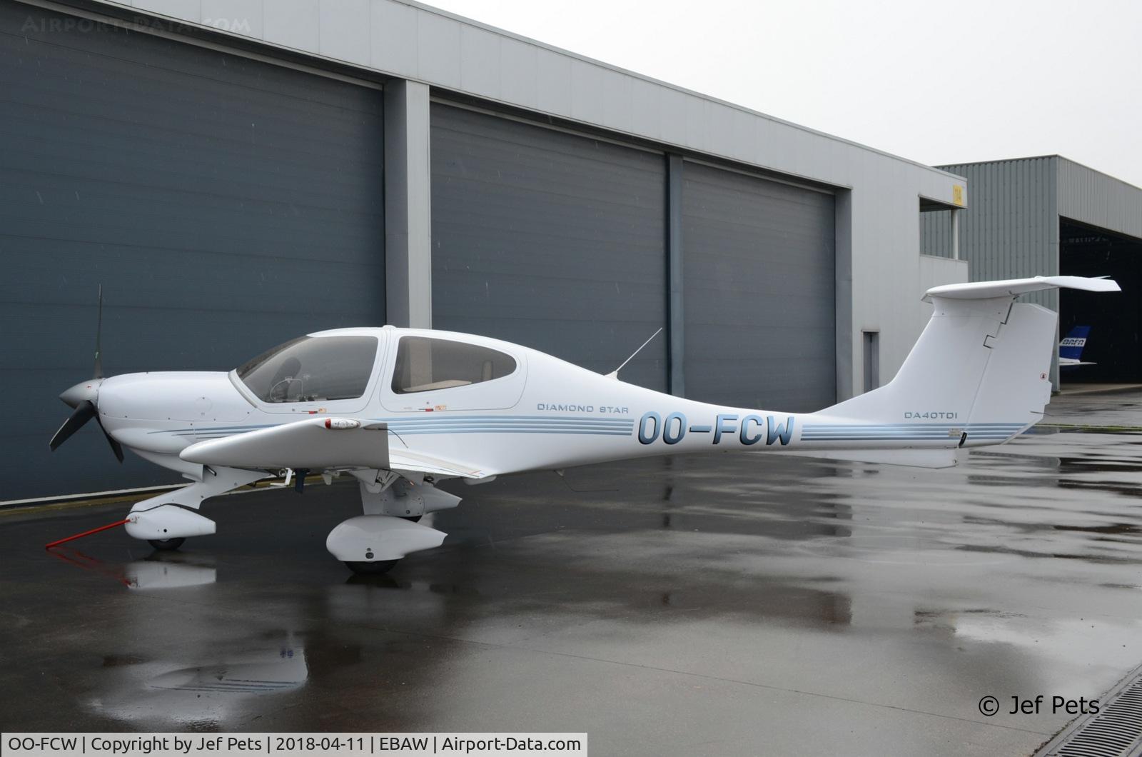 OO-FCW, 2006 Diamond DA-40D Diamond Star C/N D4.192, At Antwerp Airport.