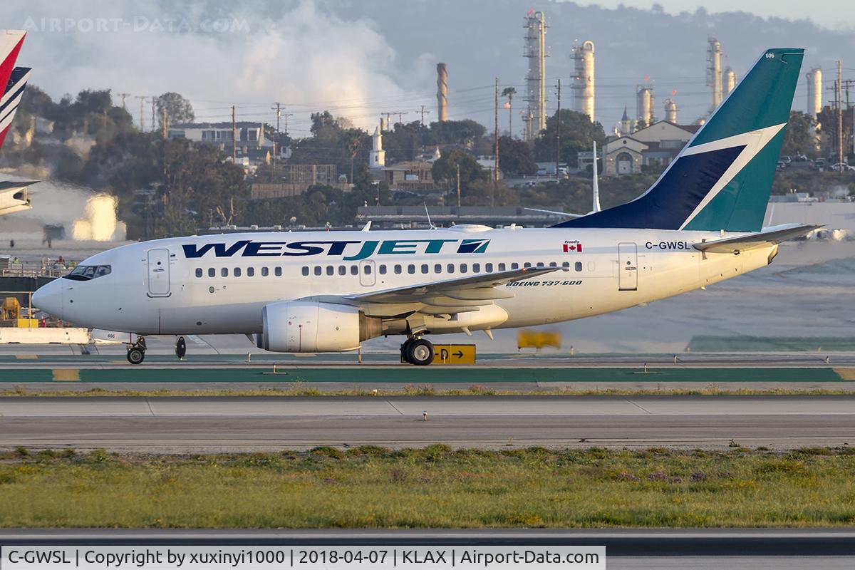 C-GWSL, 2006 Boeing 737-6CT C/N 34633, Taxi at LAX