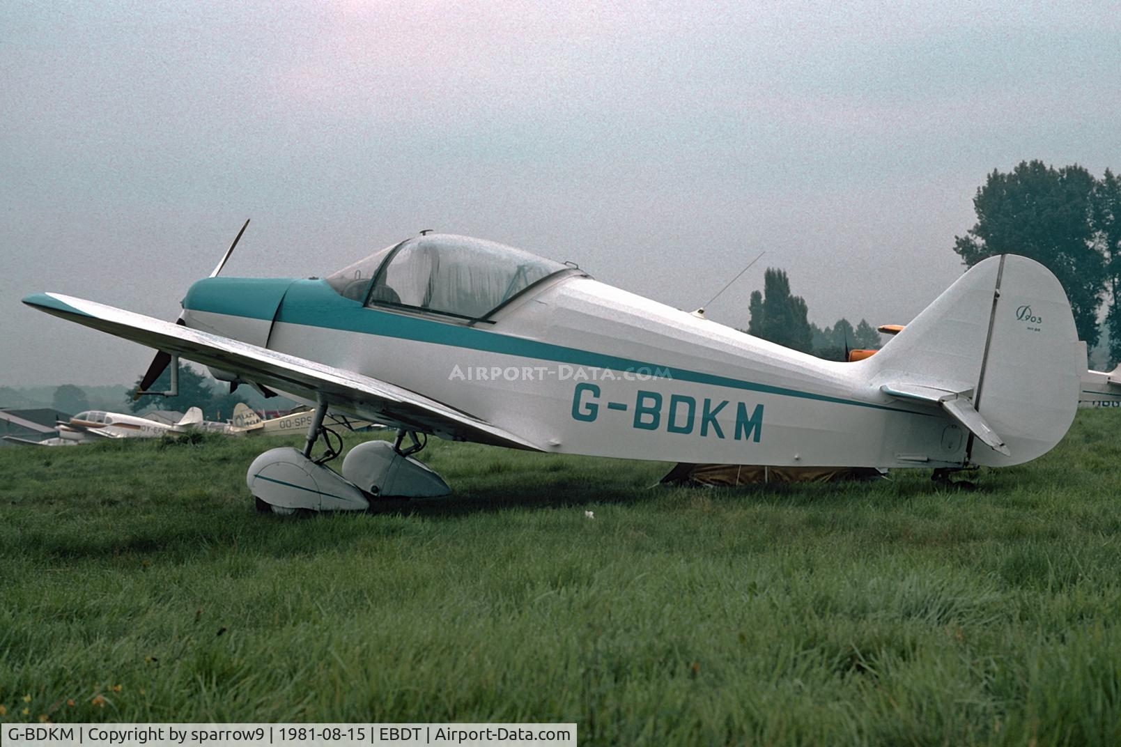 G-BDKM, 1951 SIPA 903 C/N 98, Schaffen-Diest Rally. Scanned from a slide.