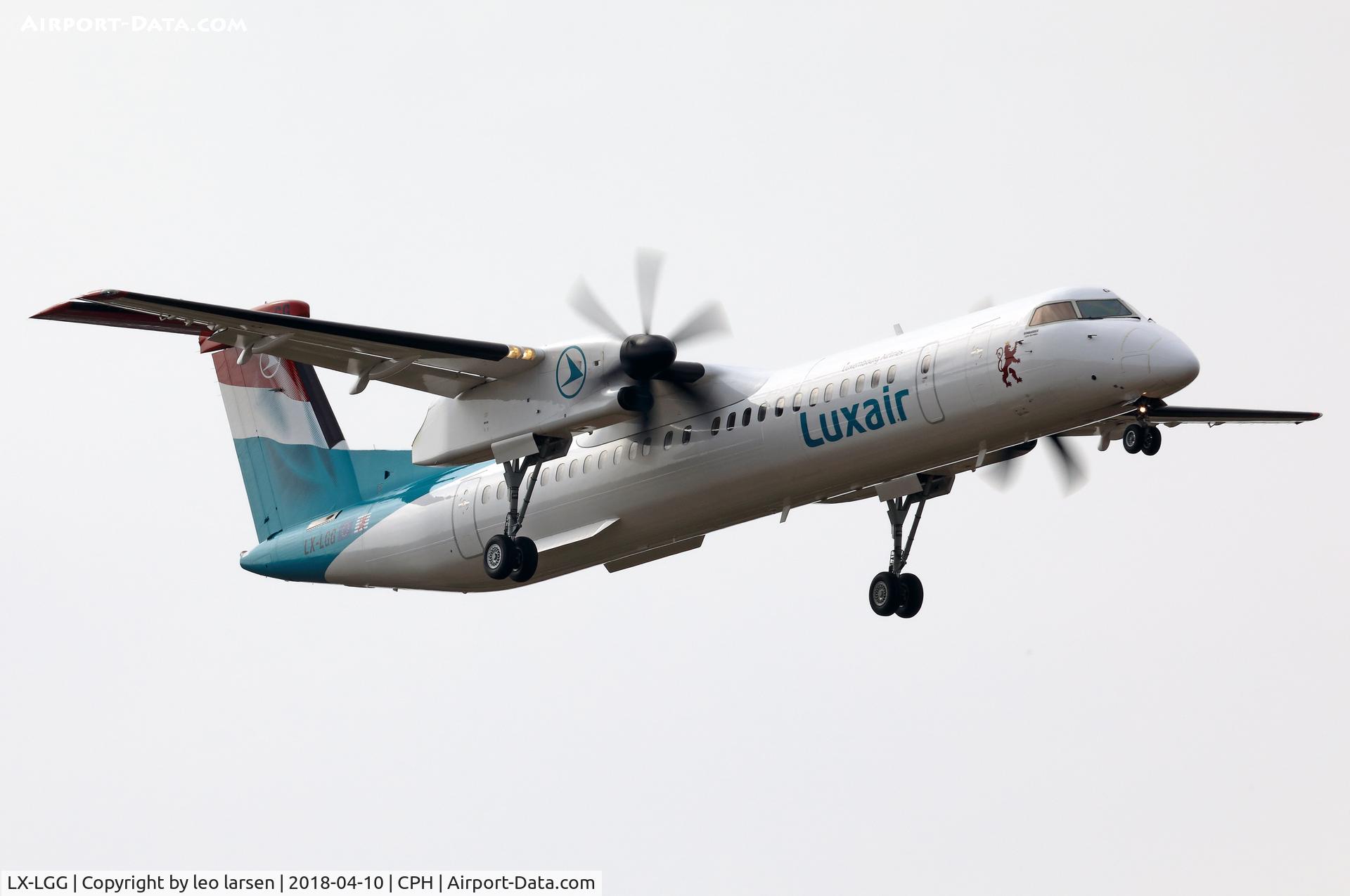 LX-LGG, 2012 Bombardier DHC-8-402Q Dash 8 Dash 8 C/N 4418, Copenhagen 10.4.2018