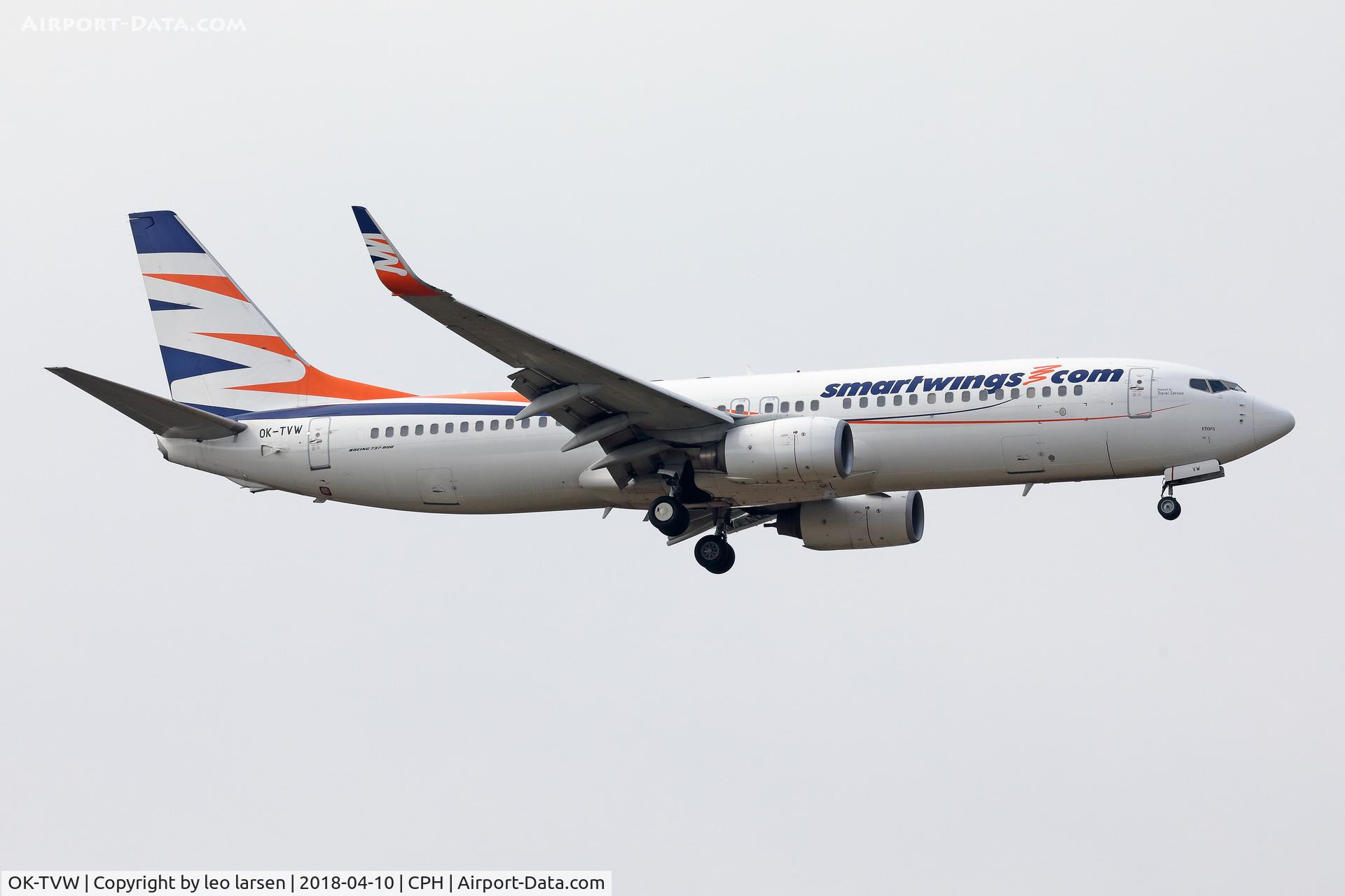 OK-TVW, 2004 Boeing 737-86Q C/N 30295, Copenhagen 10.4.2018