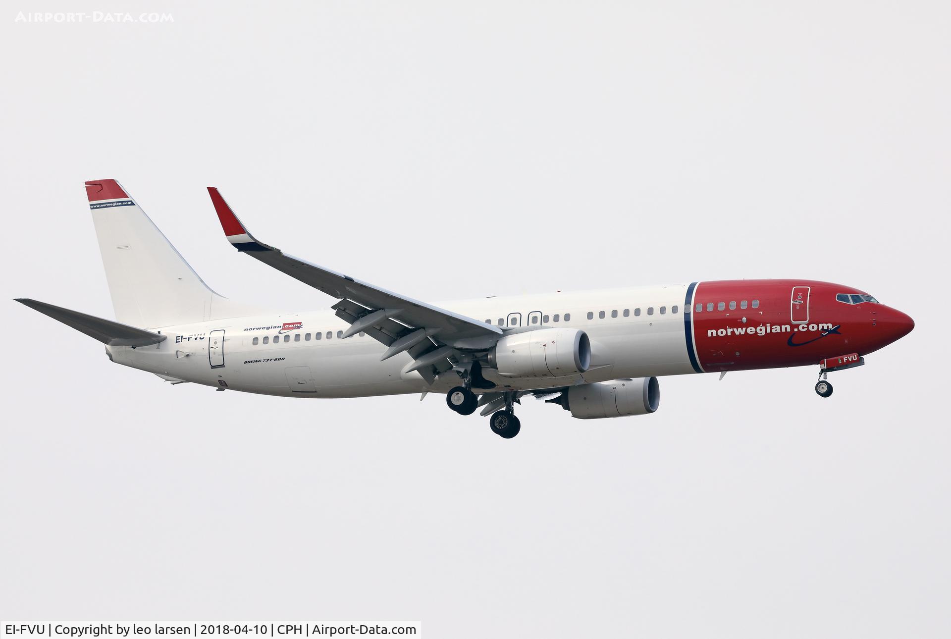 EI-FVU, 2017 Boeing 737-800 C/N 42088, Copenhagen 10.4.2018