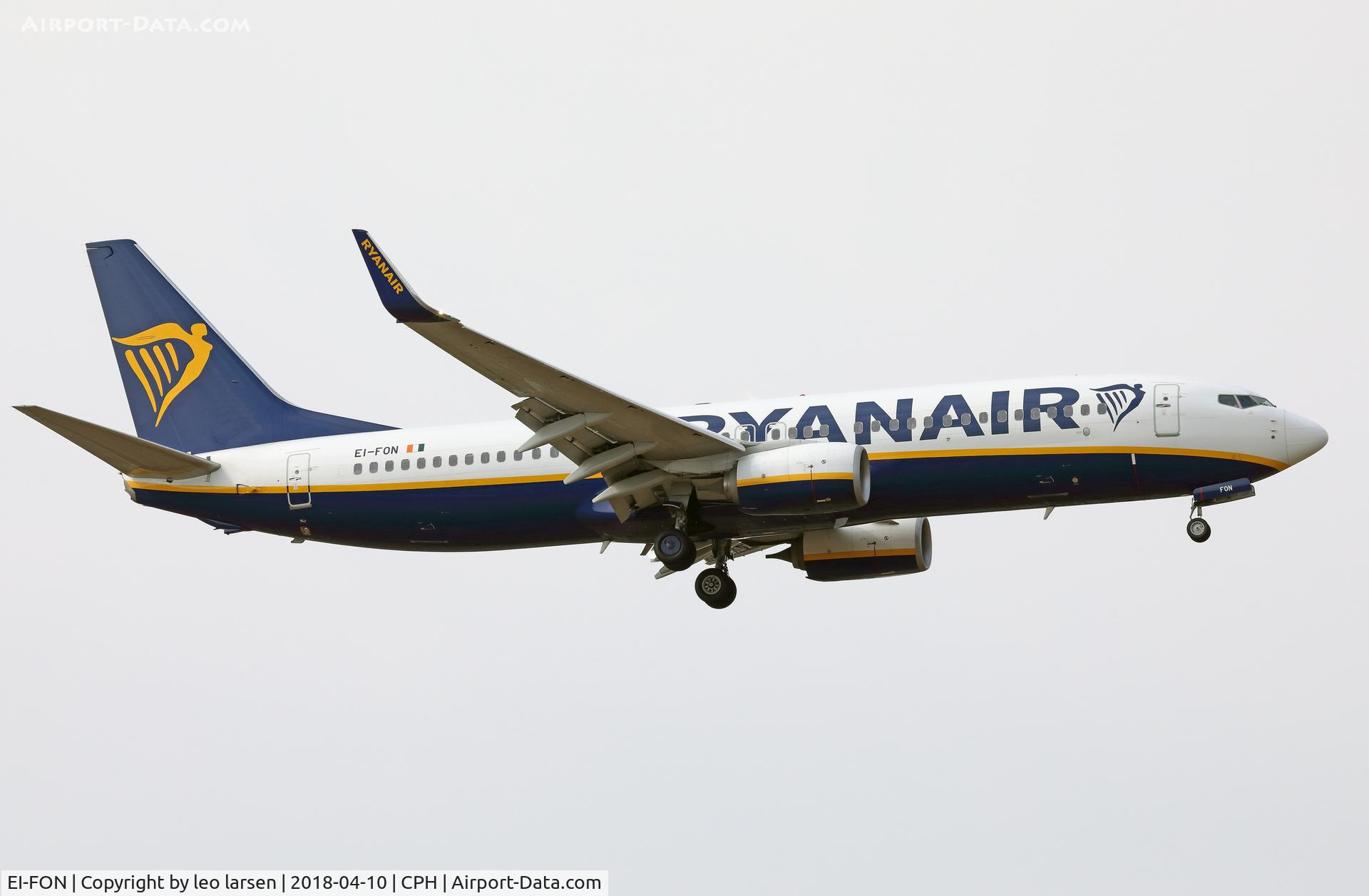 EI-FON, 2016 Boeing 737-8AS C/N 44721, Copenhagen 10.4.2018
