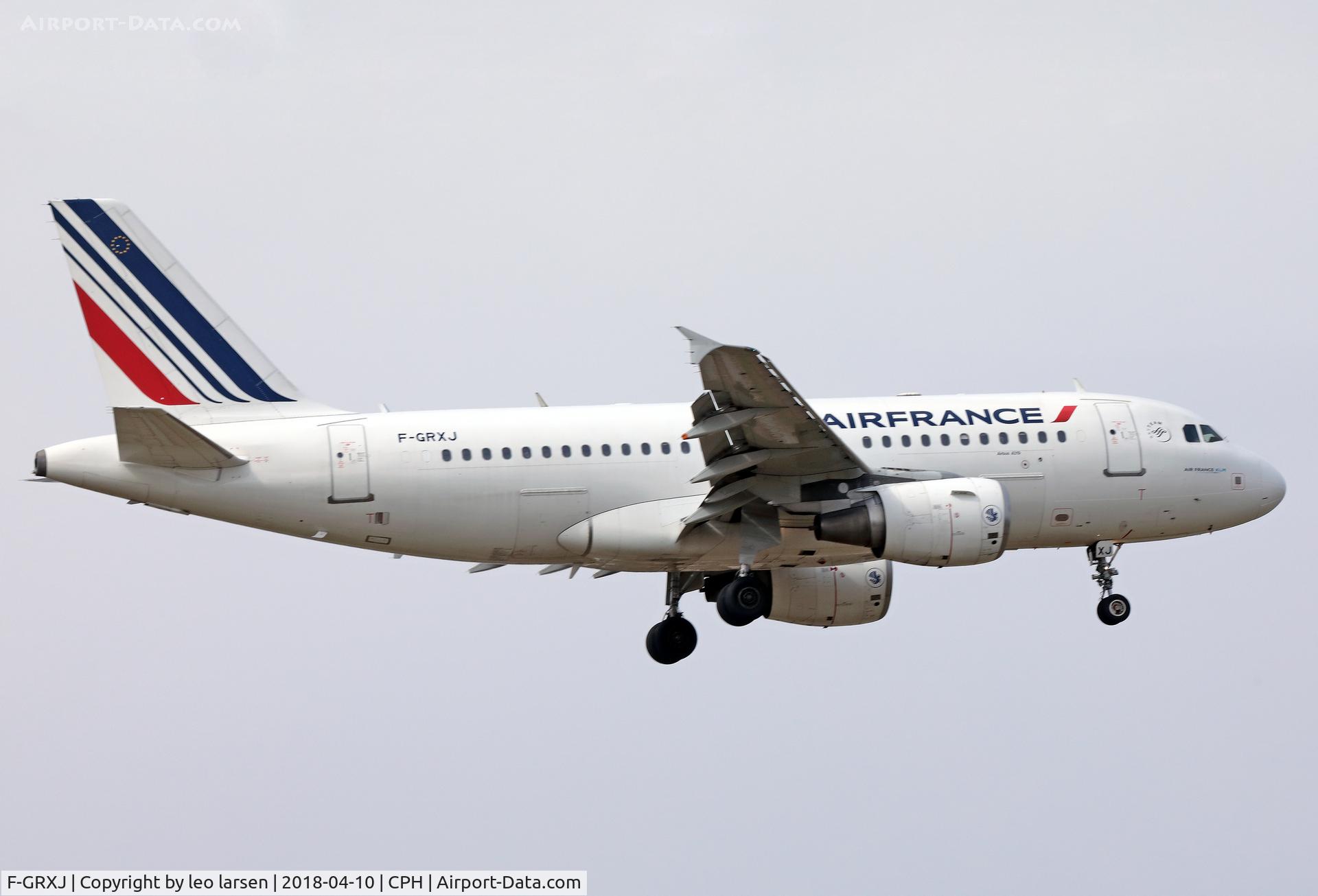F-GRXJ, 2005 Airbus A319-115LR C/N 2456, Copenhagen 10.4.2018