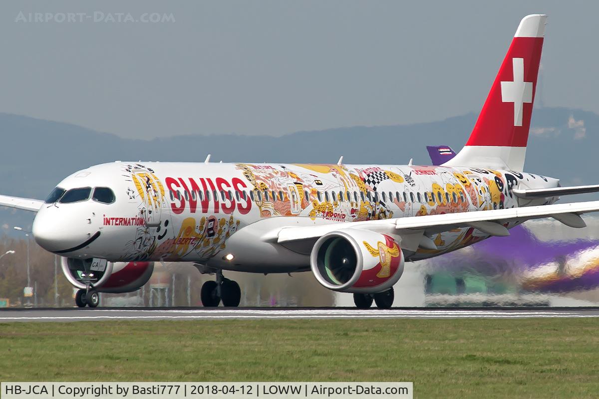 HB-JCA, 2017 Bombardier CSeries CS300 (BD-500-1A11) C/N 55010, HB-JCA@VIE