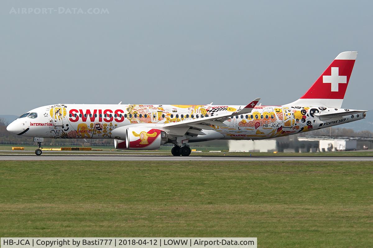 HB-JCA, 2017 Bombardier CSeries CS300 (BD-500-1A11) C/N 55010, HB-JCA@VIE