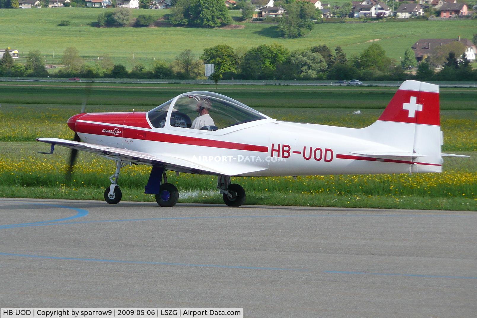 HB-UOD, 1964 Laverda F-8L Falco 4 C/N 402, Was based at Grenchen for some years.